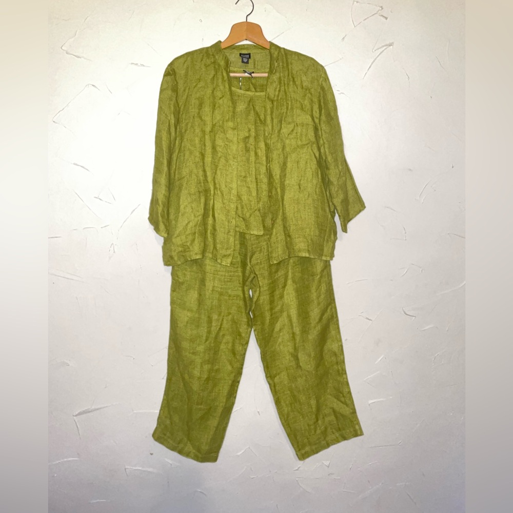 Eileen Fisher 100% Linen 3 Piece Set